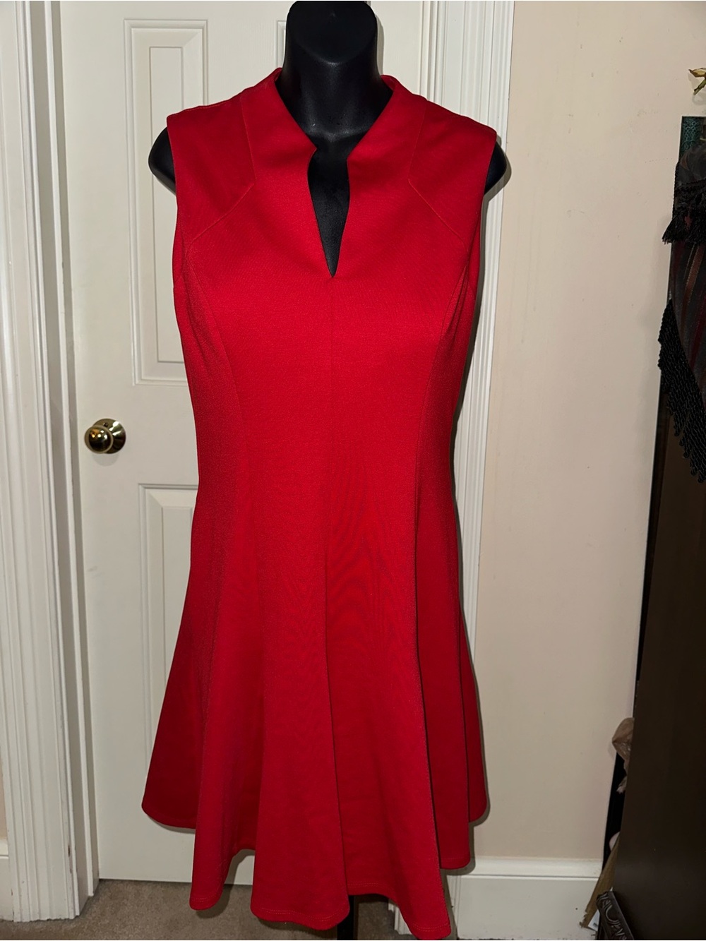Jessica Simpson Bright Red V-Neck Dress